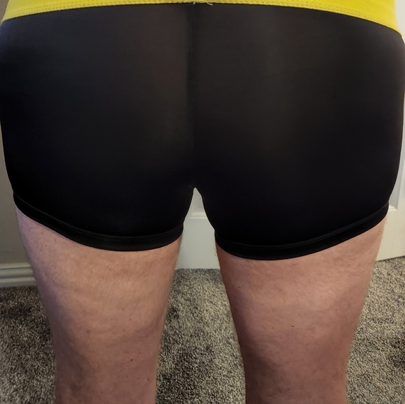 Men's Underwear Boxer Briefs Size XL Papi Black Yellow Band - Picture 5 of 6